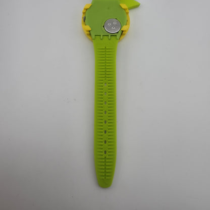 Swatch Originals Exotic Taste Pineapple Watch Green Strap Removable Bezel New