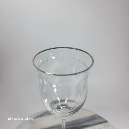 Lenox Pearl Platinum Crystal Iced Beverage Glass Goblet Set 20 Pc Elegant