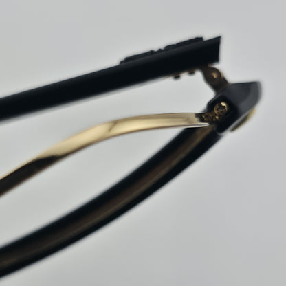 Ray-Ban RB4175 877 Eyeglass Frames Black Gold 57-16 145 Italy w/ Case No Lenses