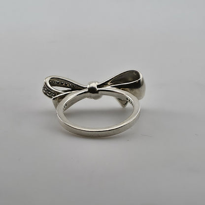 Pandora Sterling Silver Brilliant Bow Ring Size 5 ALE 50 New In Box Jewelry