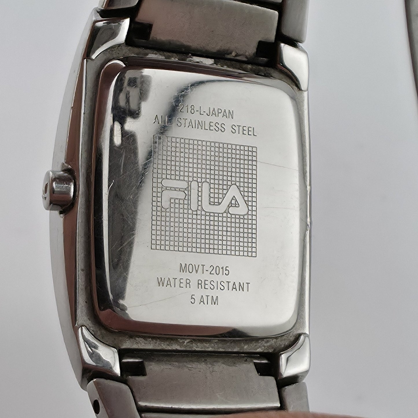 Fila Women’s Silver Tone Blue Dial Watch Stainless Steel New Battery Size 5.5