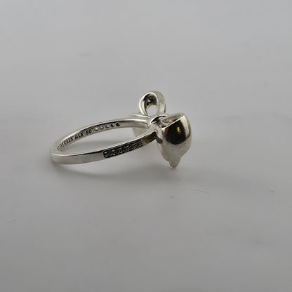Pandora Sterling Silver Brilliant Bow Ring Size 5 ALE 50 New In Box Jewelry