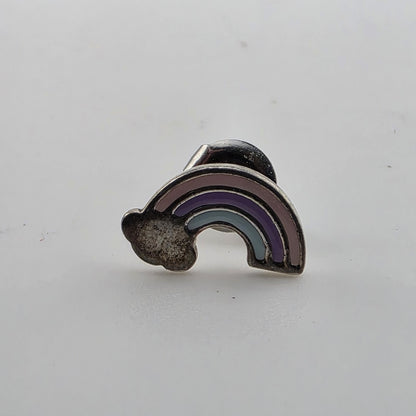 Crescent Rainbow Cloud Colorful Studs