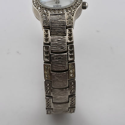 Gruen Diamond Quartz Women’s Watch Rhinestone Bracelet 6" Japan Movement
