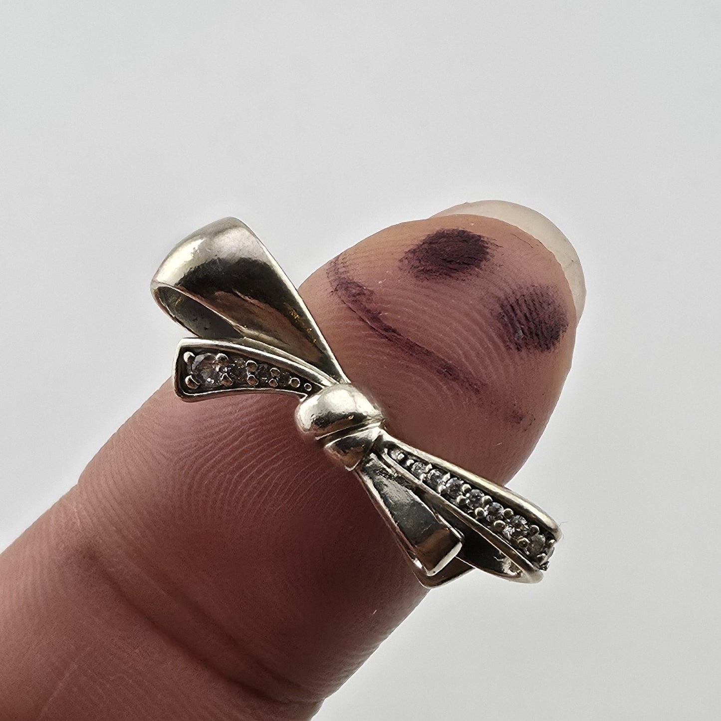 Pandora Sterling Silver Brilliant Bow Ring Size 5 ALE 50 New In Box Jewelry
