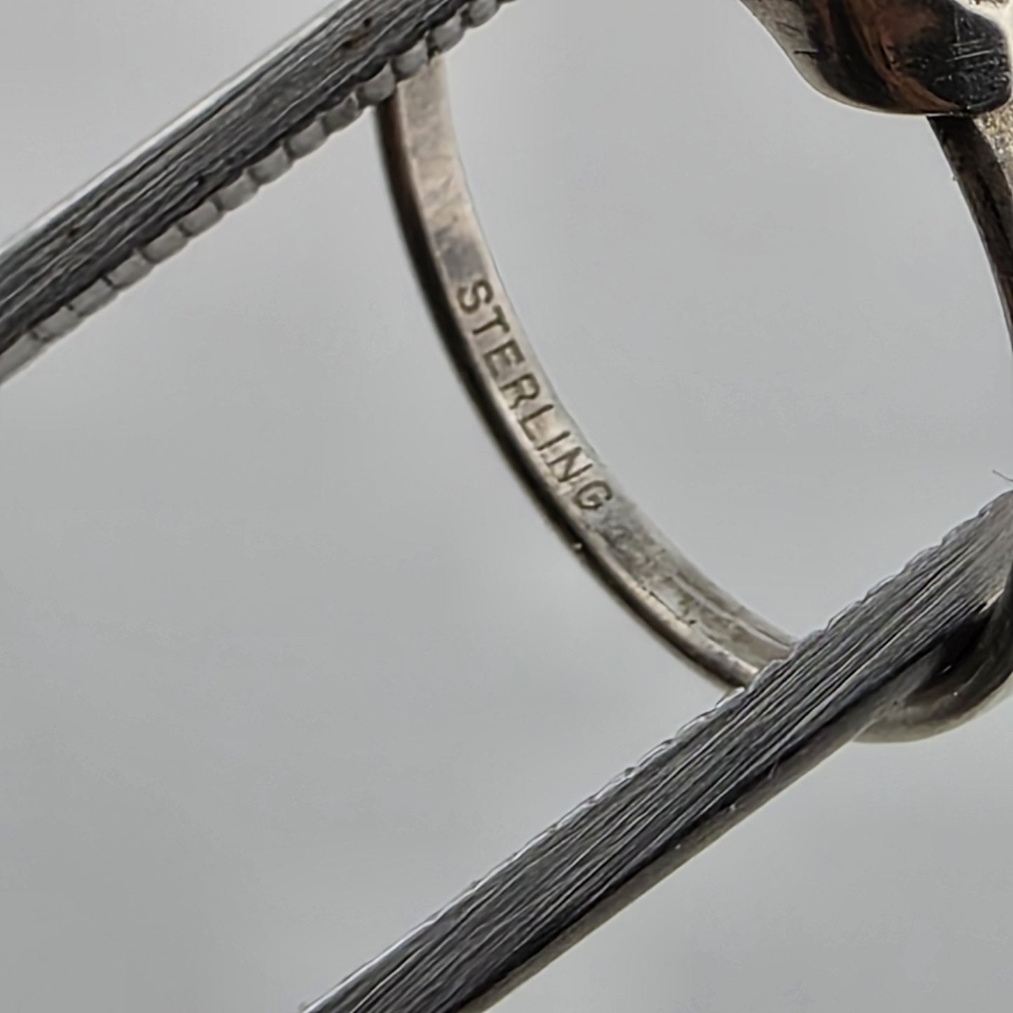 Vintage Sterling Silver Ring SARAH COVENTRY Emerald-Cut Garnet Solitaire 7.75