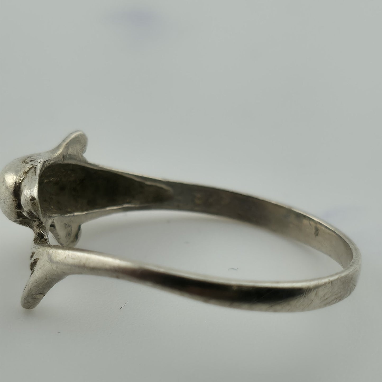Sterling Silver Dolphin Wrap Ring Size 7 Ocean Animal Vintage 925