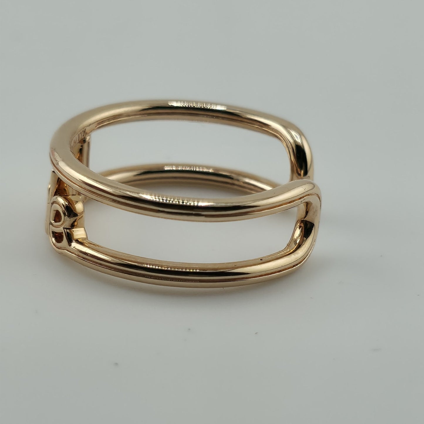 Pandora ME 14K Rose Gold Plated Love Open Band Ring Size 8 Retired ALE New