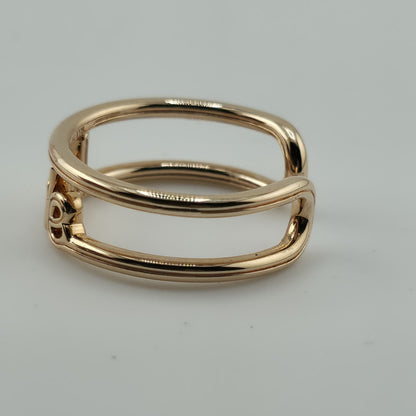 Pandora ME 14K Rose Gold Plated Love Open Band Ring Size 8 Retired ALE New