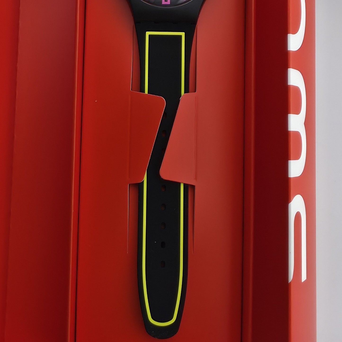 NEW Swatch Around The Strap Black Neon Watch SUOB146 Unisex