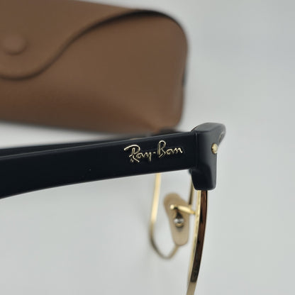 Ray-Ban RB4175 877 Eyeglass Frames Black Gold 57-16 145 Italy w/ Case No Lenses