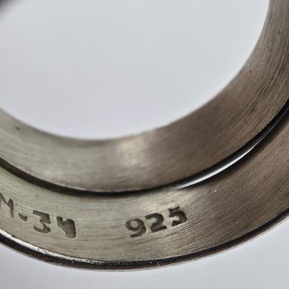 Vintage Mexico 925 Sterling Silver Wrap Ring Size 7 Modernist Coil Band 1m34 Mcm