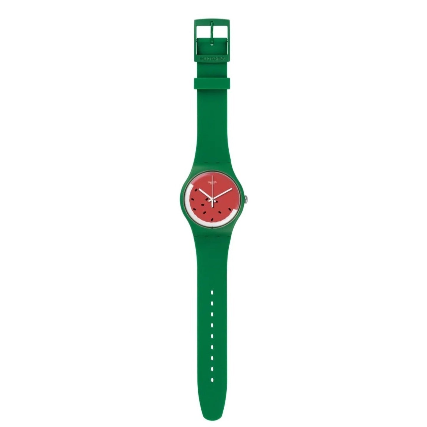 NEW SWATCH SWISS LIMITED WATERMELON WATCH TOO COOL GREEN PASTEQUE SUOG109 41MM