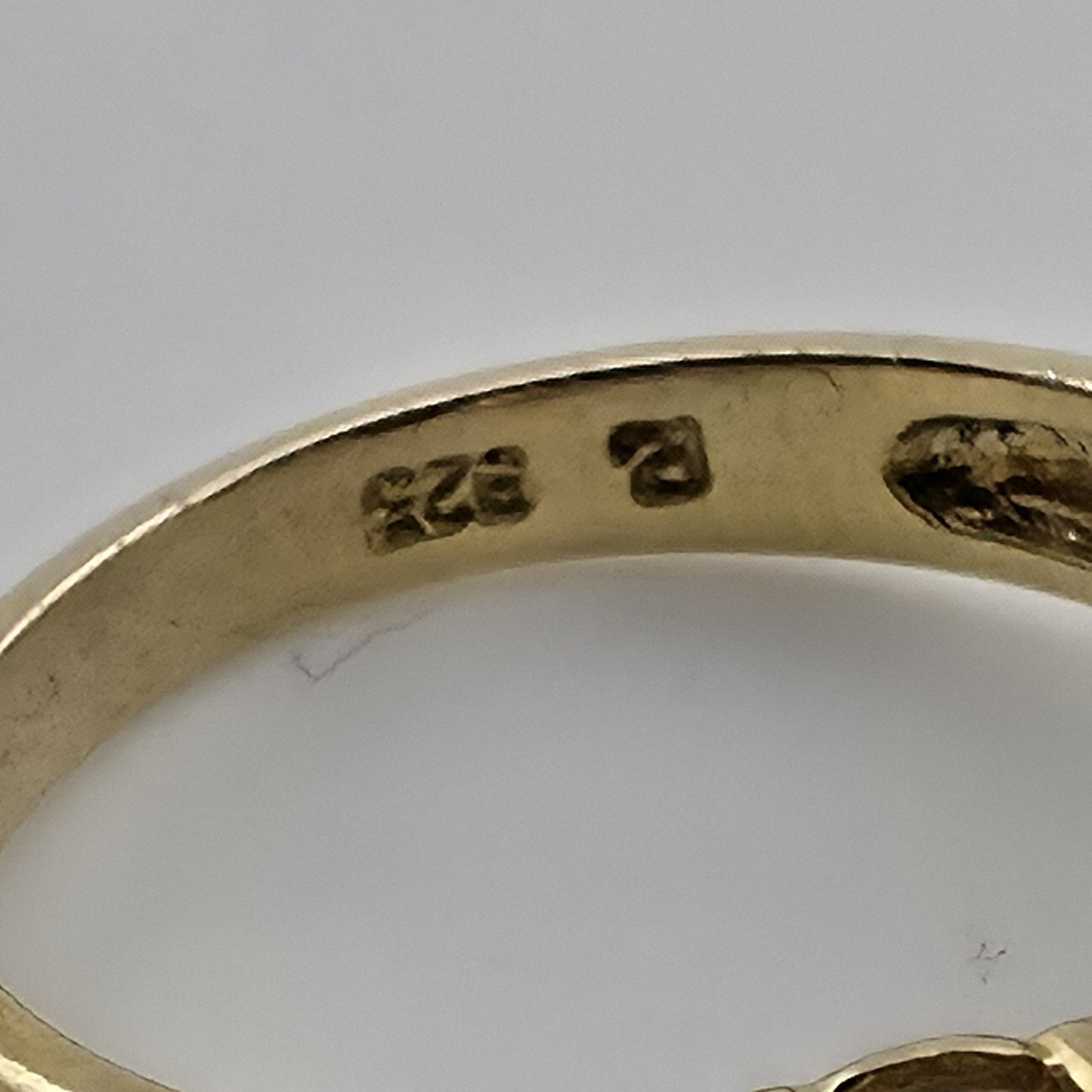 Bella LuceBlue And White Cubic Zirconia 18K Yellow Gold Over Sterling Silver 8
