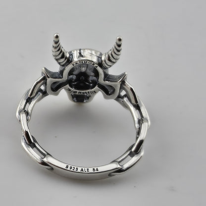 Stranger Things Hellfire Club Ring Sterling Silver S925 ALE Size 54 US 7 New