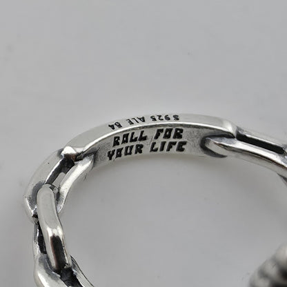 Stranger Things Hellfire Club Ring Sterling Silver S925 ALE Size 54 US 7 New