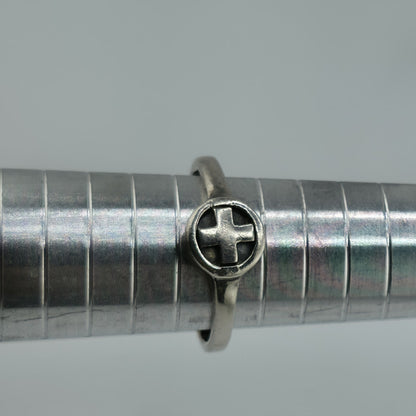 Sterling Silver Cross Ring Size 8.75 925 Dainty Minimalist Religious Band