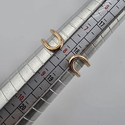 Pandora ME 14K Rose Gold Plated Love Open Band Ring Size 8 Retired ALE New