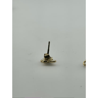 Butterflies Earrings Sterling Silver Mother Of Pearl Gold Plated Studs Dyad Ital