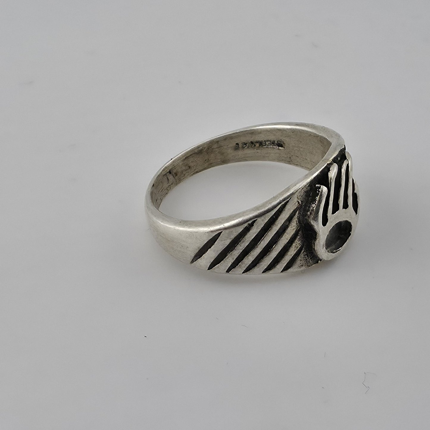 Vintage Sterling Silver Bear Paw Ring 7 Native American Southwestern Mid Centur