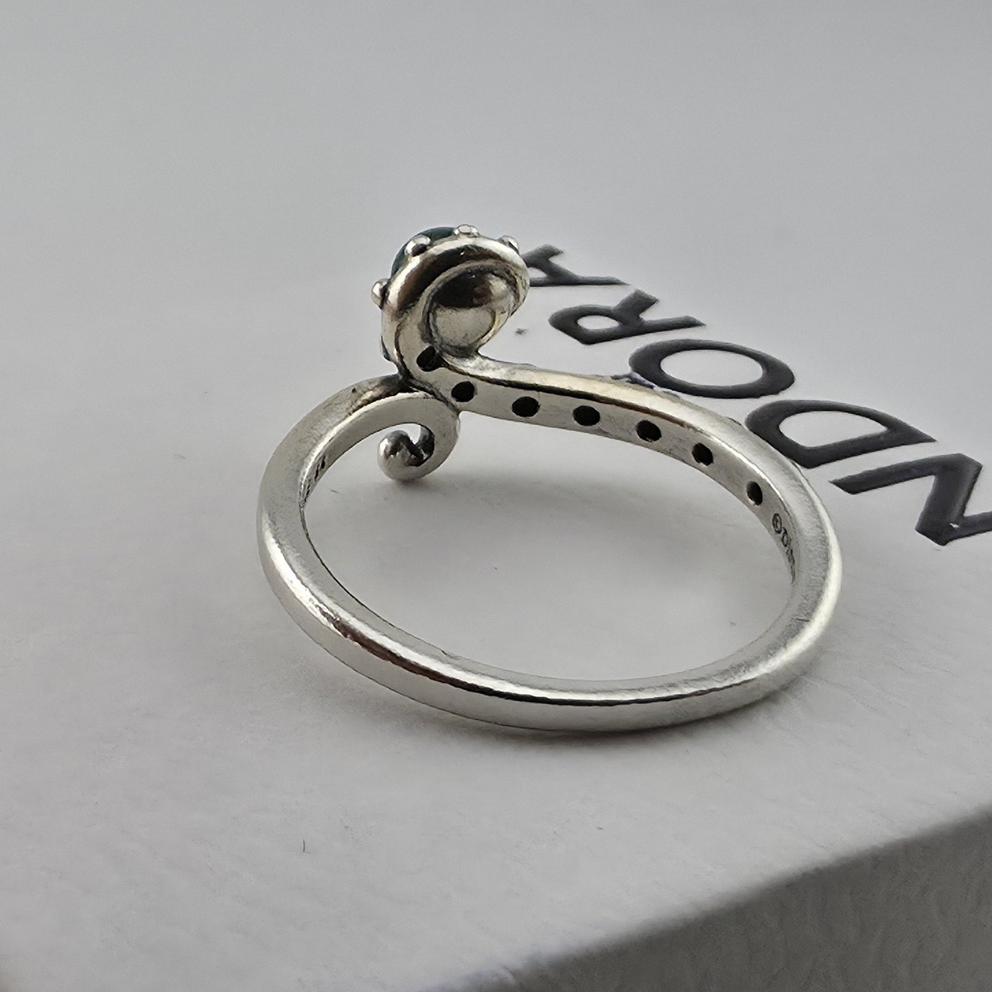 Pandora Disney The Little Mermaid Ursula Sterling Silver Ring Purple Pearl 7 New