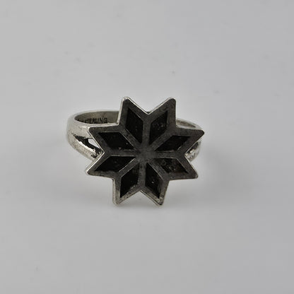 Vintage Mid Century Sterling Silver 8 Point Star Ring 6.25 Bell Trading Post