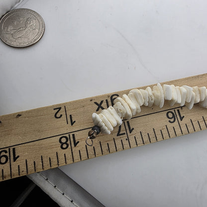 Vintage Puka Shell Vintage Shell Chip Necklace 18” White Beach Boho Surf Choker