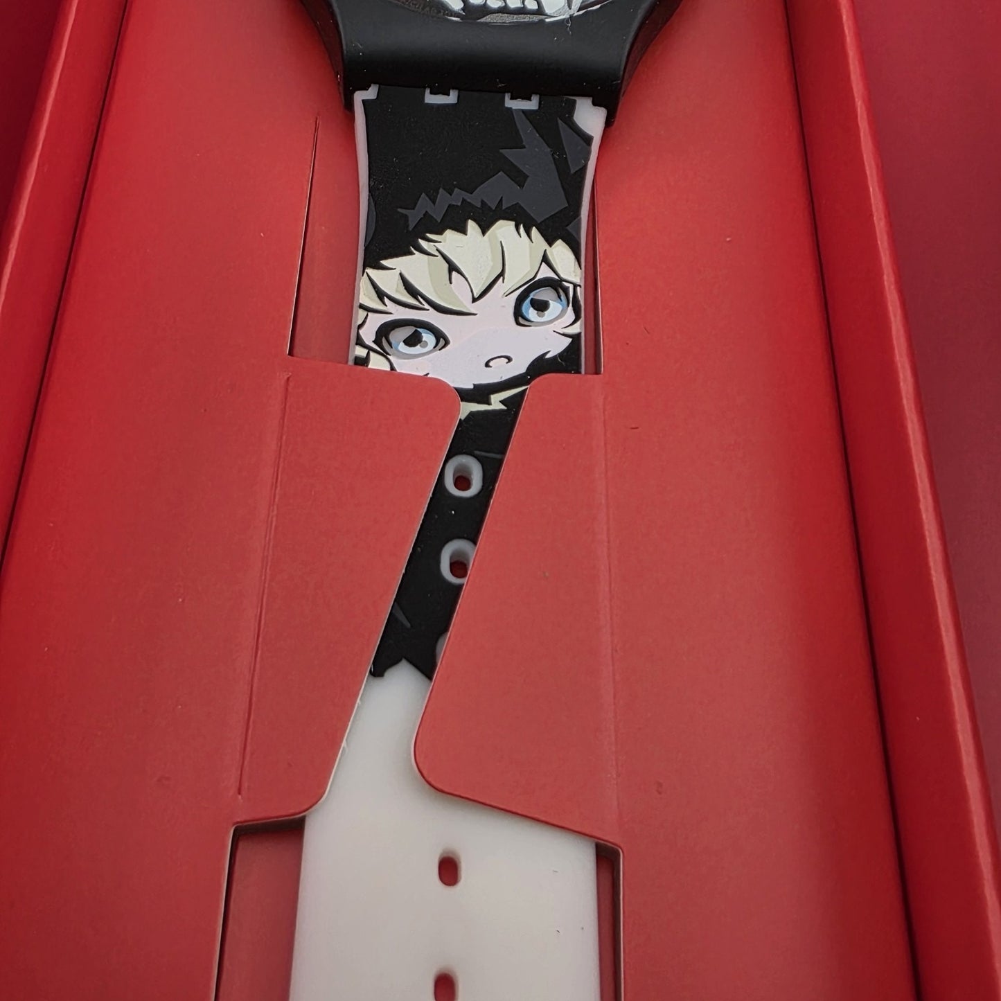 Swatch Originals WINDY BUNNY BEAST Anime Silicone Watch 41mm SUOZ112 New