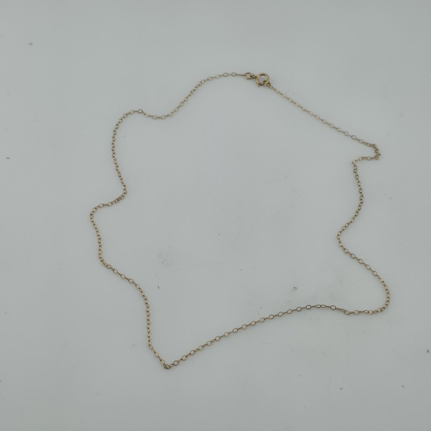 1/20 14K Gold Filled Chain Necklace 16” MSCO Dainty Thin Chain Vintage