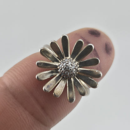 Pandora Sterling Silver Daisy Flower Ring Retired Size 4.75 New 925