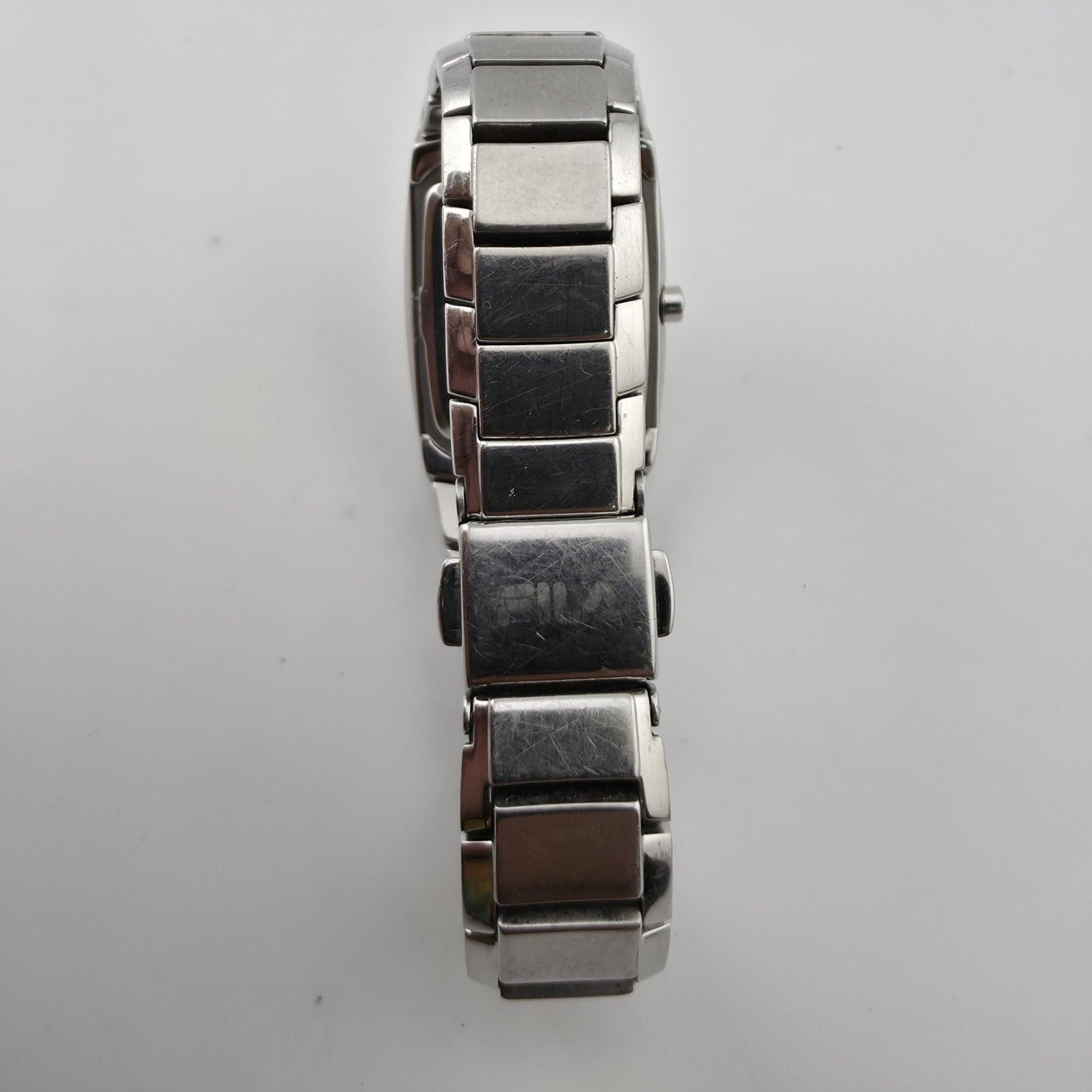 Fila Women’s Silver Tone Blue Dial Watch Stainless Steel New Battery Size 5.5