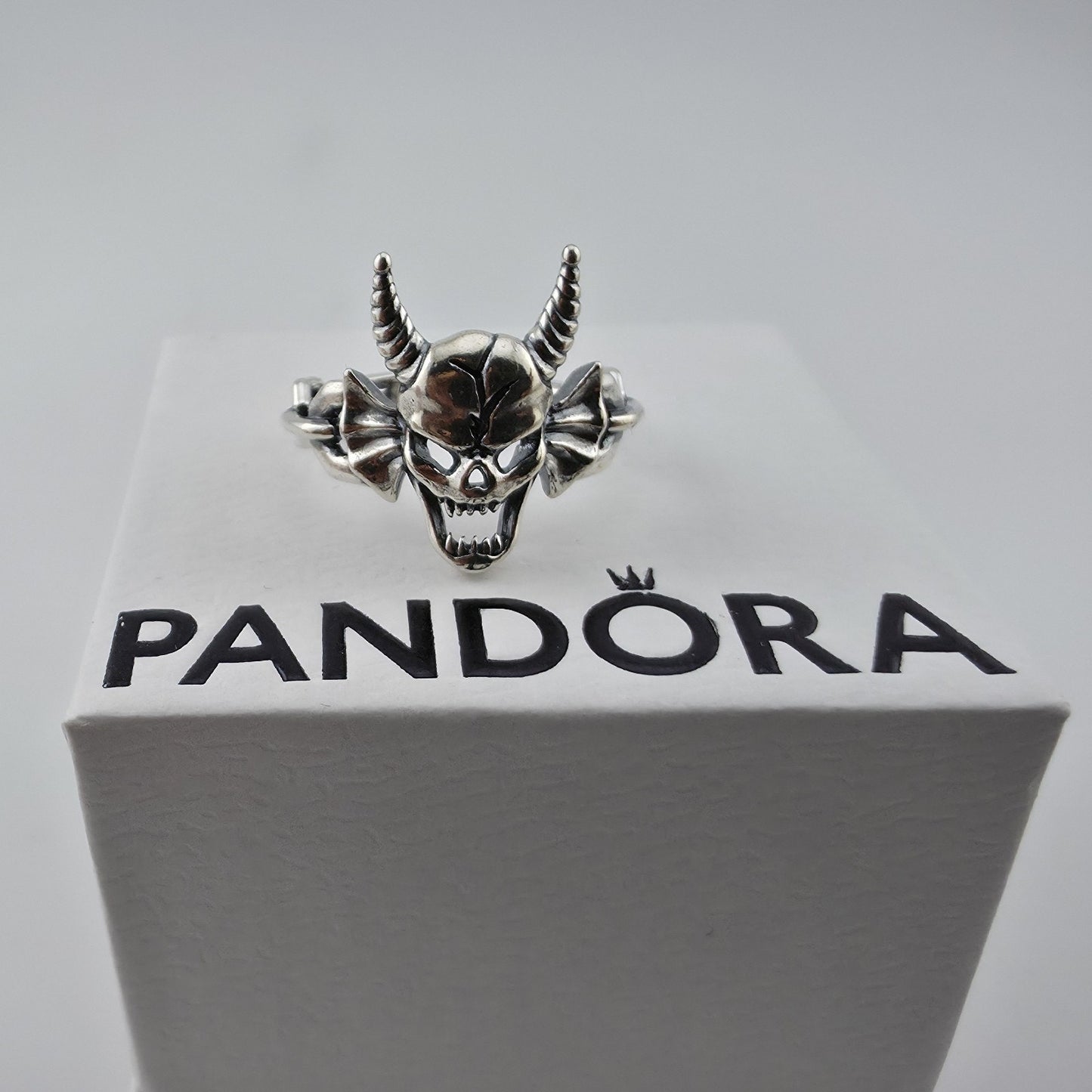 Stranger Things Hellfire Club Ring Sterling Silver S925 ALE Size 54 US 7 New