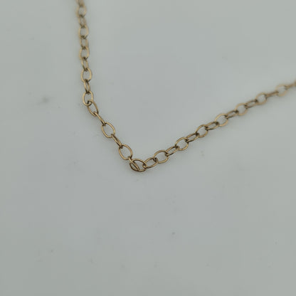 1/20 14K Gold Filled Chain Necklace 16” MSCO Dainty Thin Chain Vintage