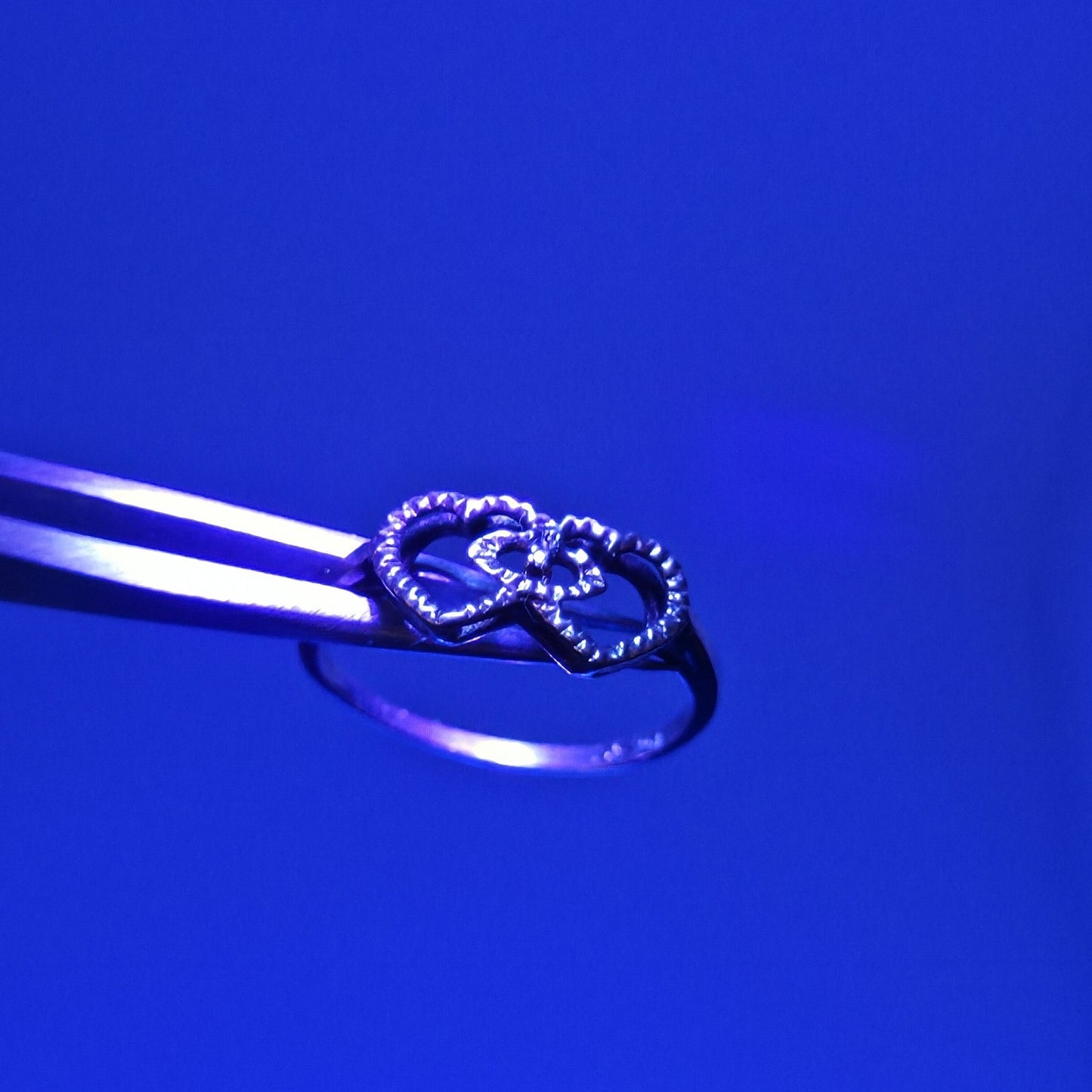 10K Gold Diamond Heart Ring Size 5.75 Vintage Jewelry