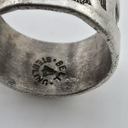 Vintage Bell Trading Post Navajo Thunderbird Ring Sterling Silver 925 Size 5