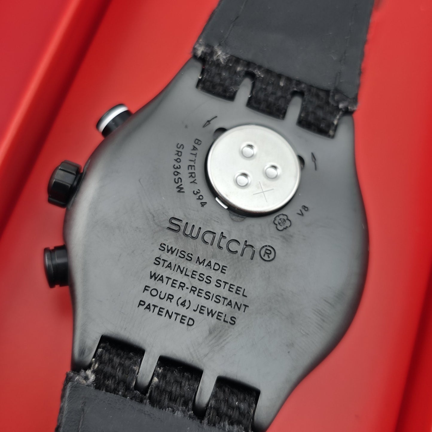 Swatch Destination NYC YVB402 Irony Chronograph Black Watch Box New