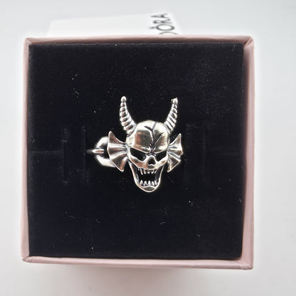 Stranger Things Hellfire Club Ring Sterling Silver S925 ALE Size 54 US 7 New