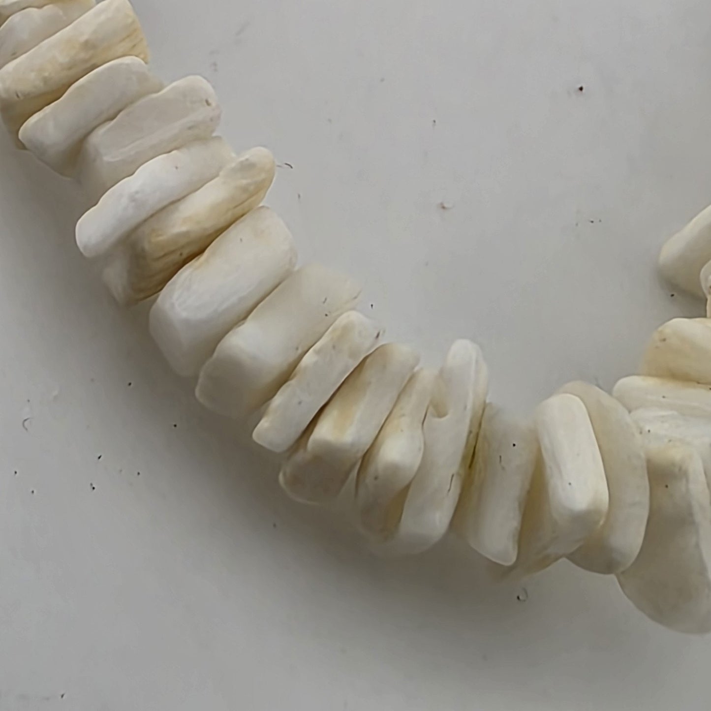 Vintage Puka Shell Vintage Shell Chip Necklace 18” White Beach Boho Surf Choker