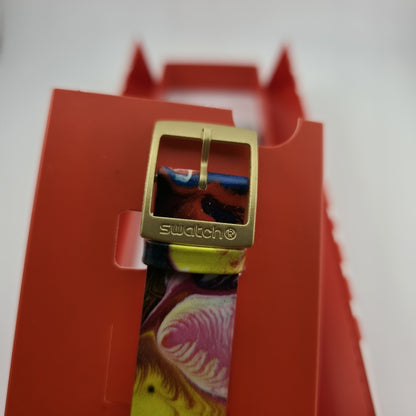 Swatch Originals WE'RE ALL GONNA DIE FORRON Skull Watch 42mm SUOZ115 New In Box