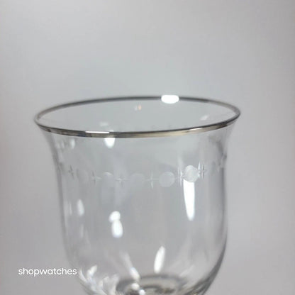 Lenox Pearl Platinum Crystal Iced Beverage Glass Goblet Set 20 Pc Elegant