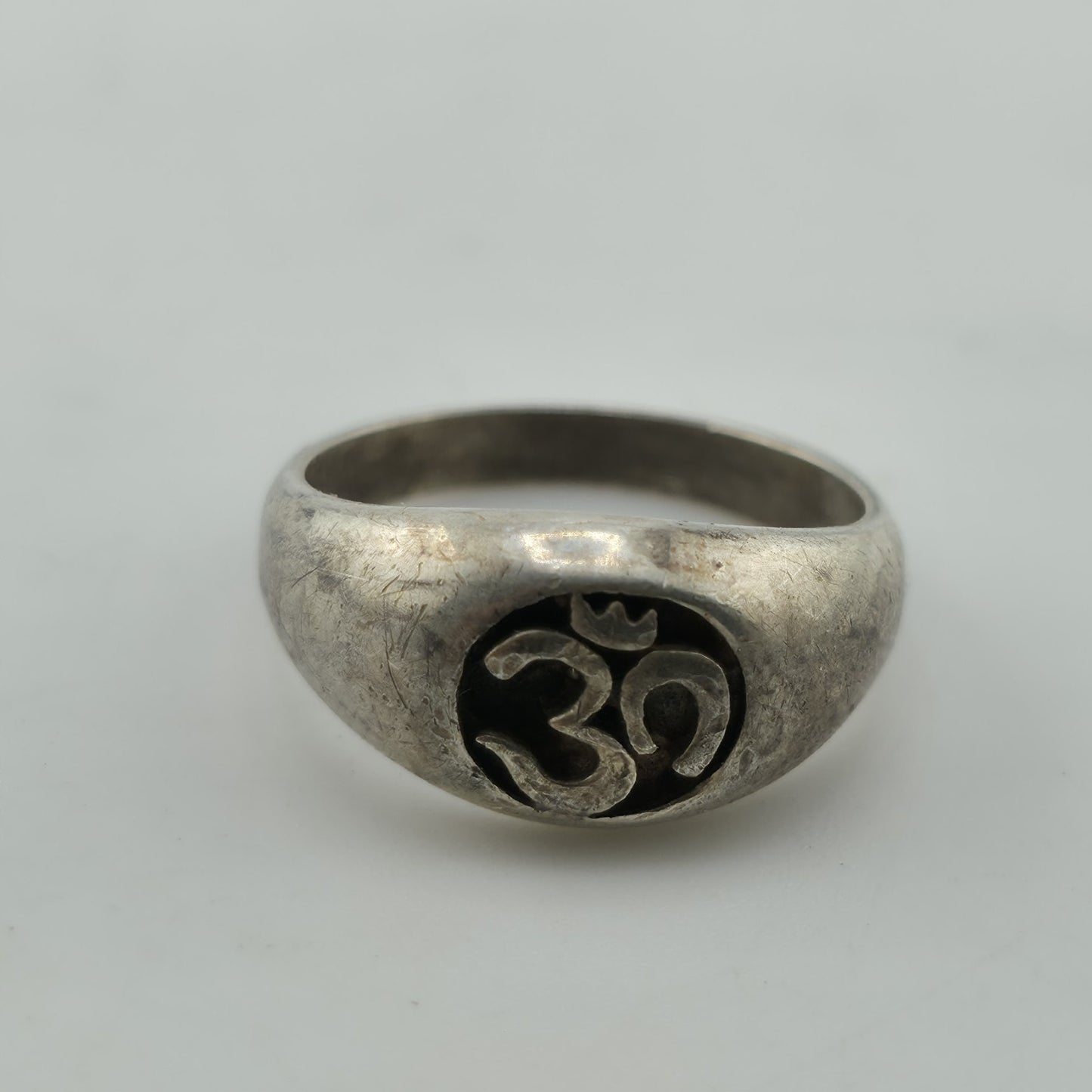 Vintage Sterling Silver Om (Aum) Ring Size 4.75 925