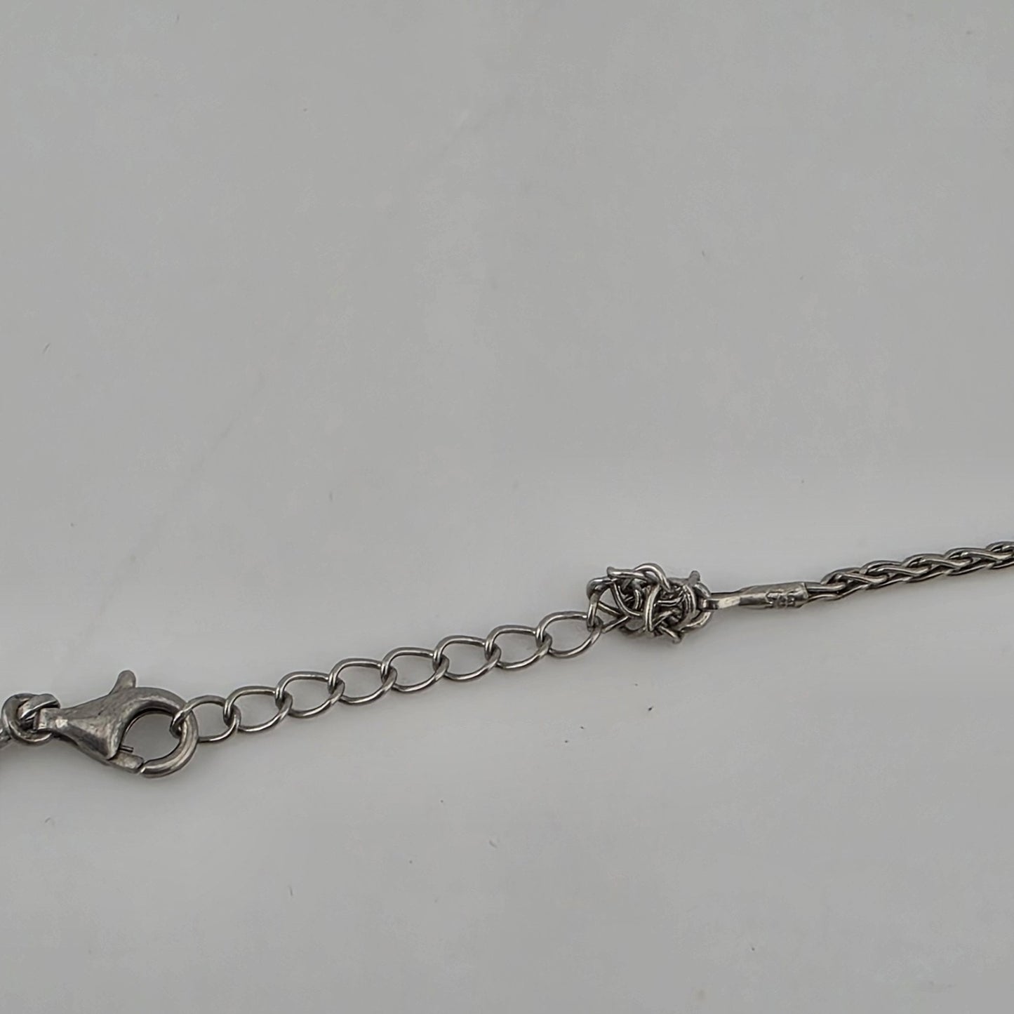 Vintage 925 Sterling Silver Wheat Chain Necklace 16” 5.2g