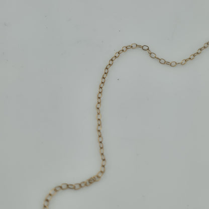 1/20 14K Gold Filled Chain Necklace 16” MSCO Dainty Thin Chain Vintage