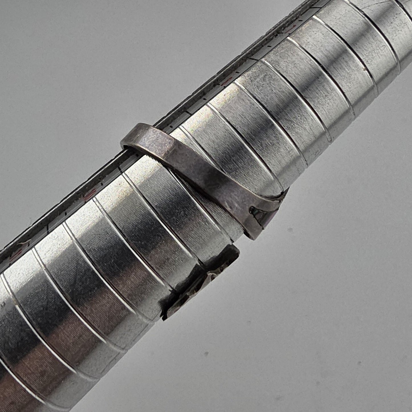 STERLING SILVER Ring ABALONE BYPASS Size 8 - 11 SIGNED APS VINTAGE MEXICAN