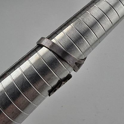 STERLING SILVER Ring ABALONE BYPASS Size 8 - 11 SIGNED APS VINTAGE MEXICAN