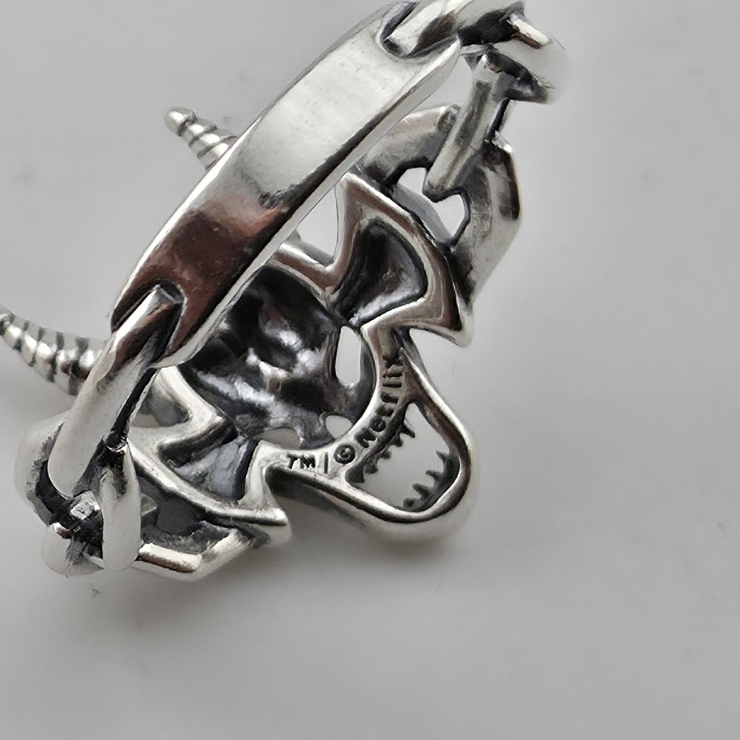 Stranger Things Hellfire Club Ring Sterling Silver S925 ALE Size 54 US 7 New
