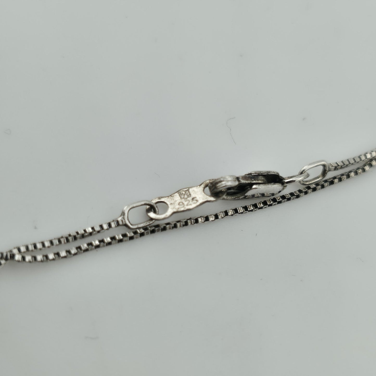 Sterling Silver 925 CZ Flower Pendant Necklace 18” Dainty Box Chain