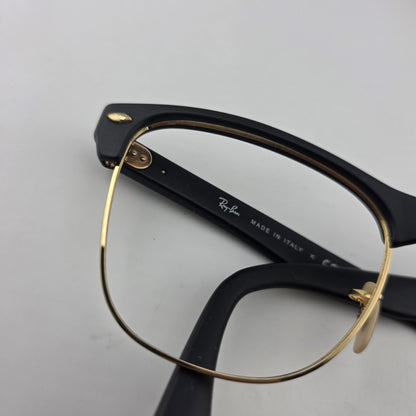 Ray-Ban RB4175 877 Eyeglass Frames Black Gold 57-16 145 Italy w/ Case No Lenses