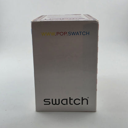 Swatch POPPINGPOP BEADS PNP100N Pop Swatch Necklace Watch New Y2K Rare Purple