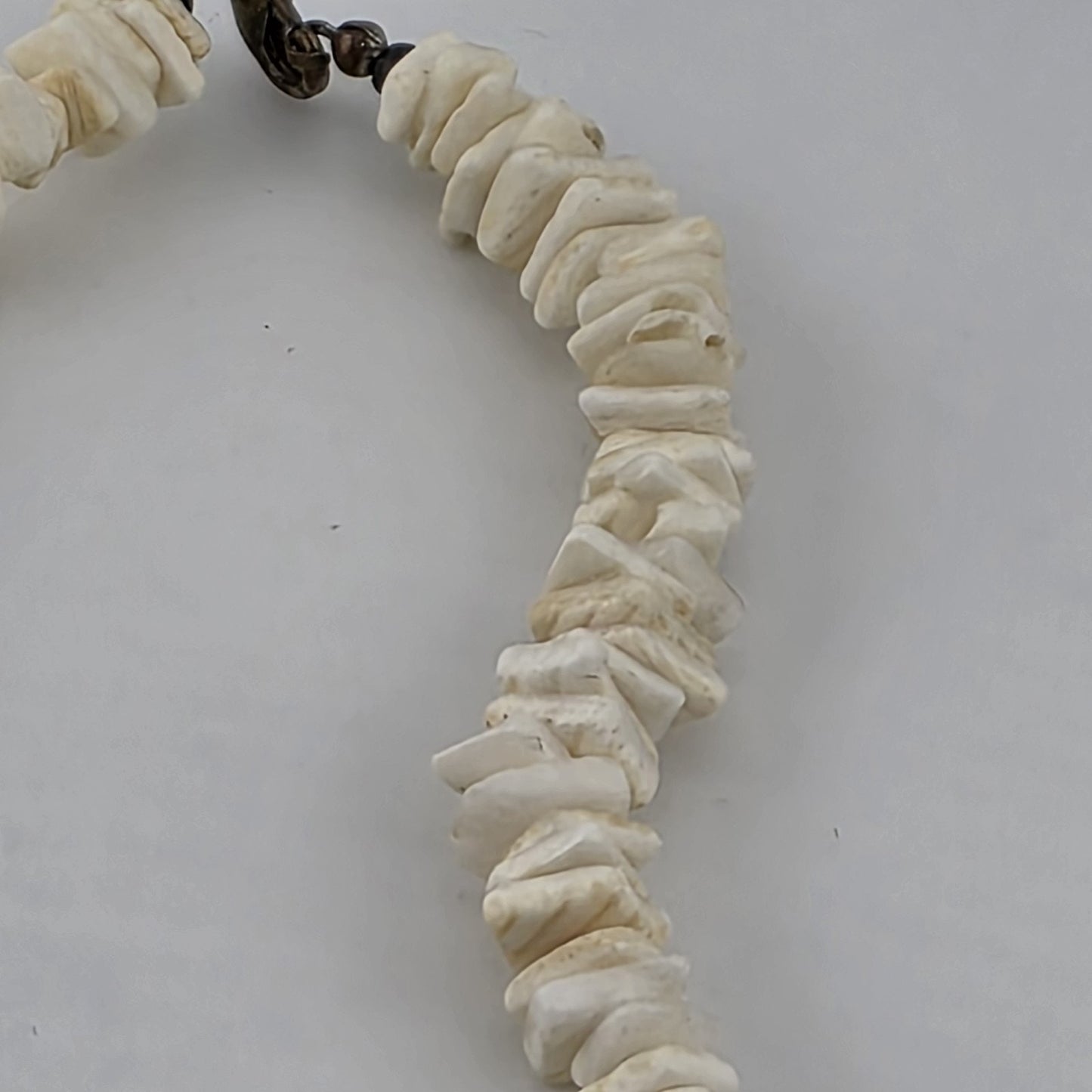 Vintage Puka Shell Vintage Shell Chip Necklace 18” White Beach Boho Surf Choker